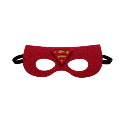 Piros filc maszk - Superman - ÚJ