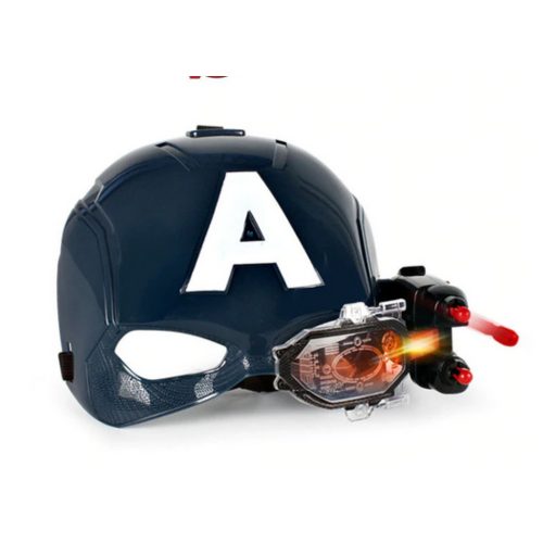 Világítós, kilövős maszk, álarc - Amerika Kapitány - Marvel Avengers - ÚJ