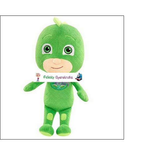 20 cm-es plüss, Gekkó - Pizsihősök - PJ Masks - ÚJ