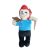 25 cm-es kék ruhás plüss figura - Colt - Brawl Stars - ÚJ