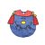 Kék jelmezfelső - George - Mr. Men and Little Miss