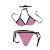 Női S-es megkötős rózsaszín-fekete bikini - Calzedonia - ÚJ