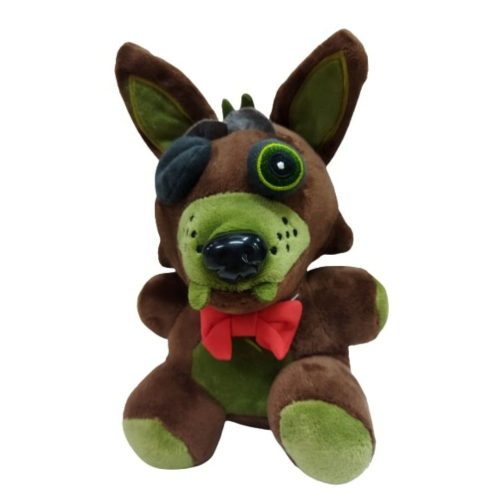 20 cm-es barna Phantom Foxy kalóz róka, plüss figura - FNAF - Five Nights at Freddy's - ÚJ