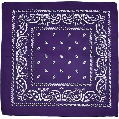 Lila mintás kendő, sál, bandana - ÚJ