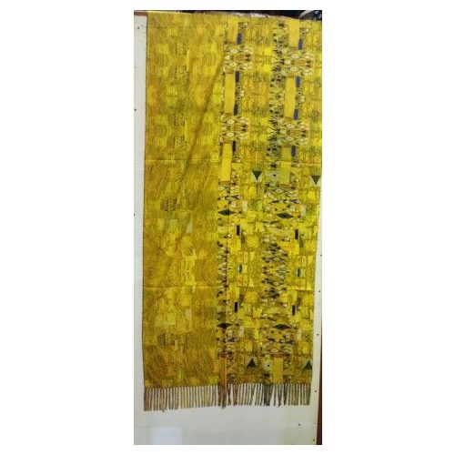 Nagyméretű kétoldalú festményes sál, kendő, stóla - Gustav Klimt - ÚJ