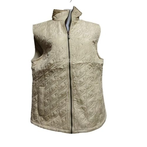 Női 3XL-es drapp vékonyabb steppelt mellény - ÚJ 