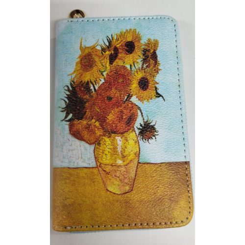 Festményes nagyméretű pénztárca - Van Gogh: Napraforgók - ÚJ
