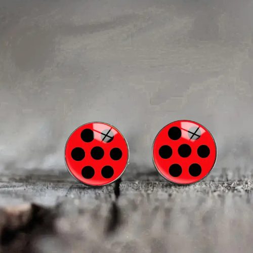 Katica bedugós fülbevaló - Miraculous - Ladybug - ÚJ