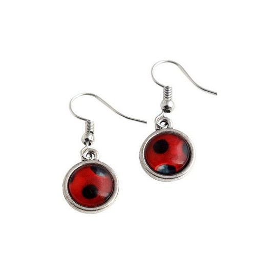 Katica beakasztós fülbevaló - Miraculous Ladybug - ÚJ