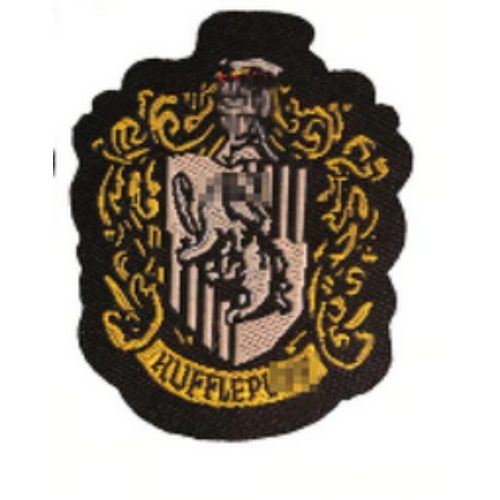 Sárga ruhára vasalható embléma, matrica - Hugrabug - Harry Potter - ÚJ
