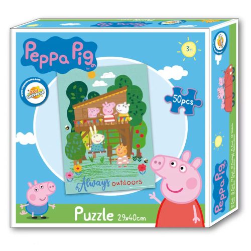 50 db-os puzzle, kirakó - Peppa malac - Peppa Pig - ÚJ