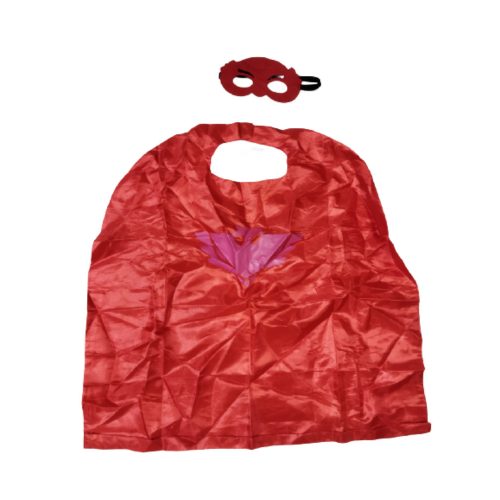 Piros palást és szemmaszk, bagoly - Pizsihősök - PJ Masks