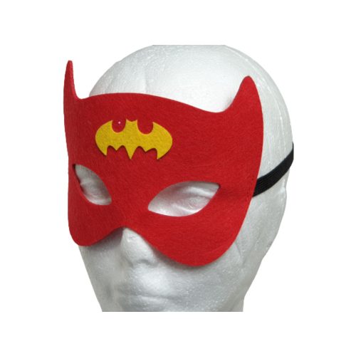 Piros filc maszk - Batman - ÚJ