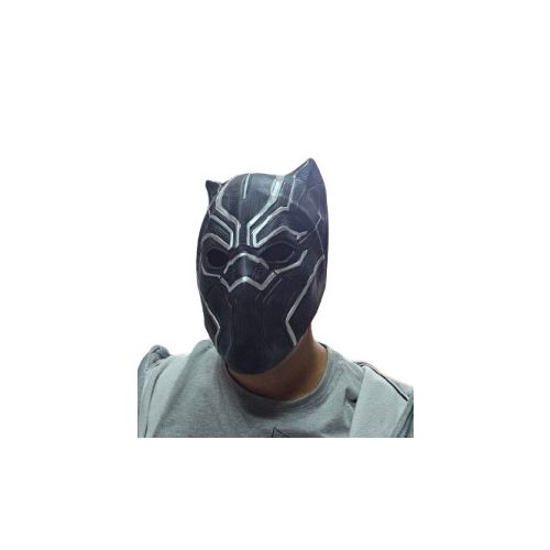 Fekete Párduc gumi maszk, álarc - Black Panther - Marvel - ÚJ