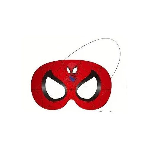 Piros Spiderman papír maszk, álarc - Pókember - ÚJ