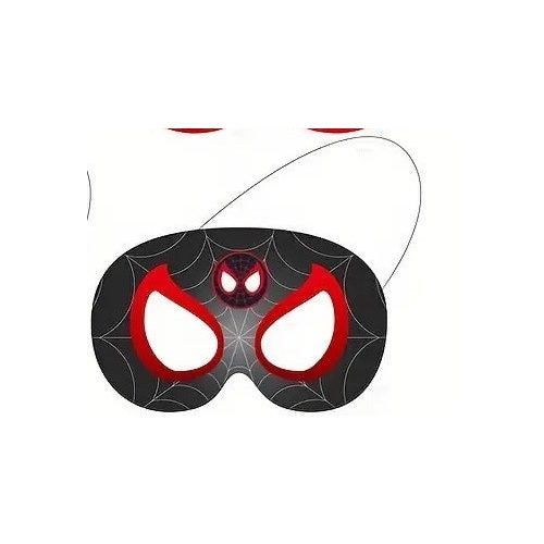 Fekete Pókember papír maszk, álarc - Spiderman - ÚJ