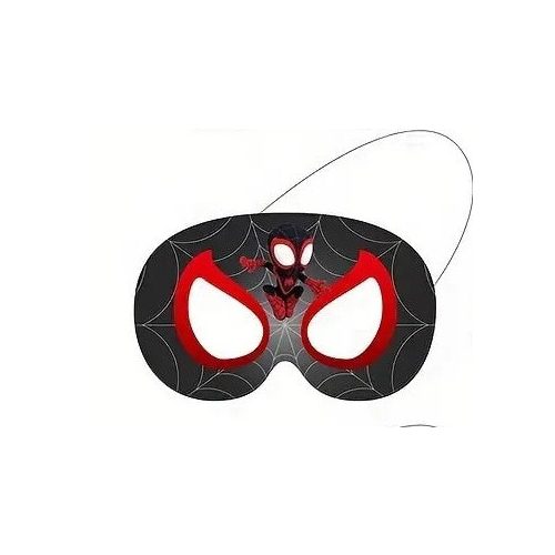 Fekete papír maszk, álarc - Pókember - Spiderman - ÚJ