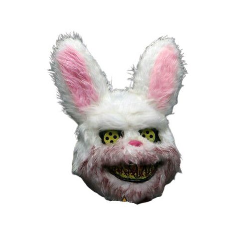 Vérnyúl, világítós szőrmés nyúl álarc, maszk - Halloween - ÚJ
