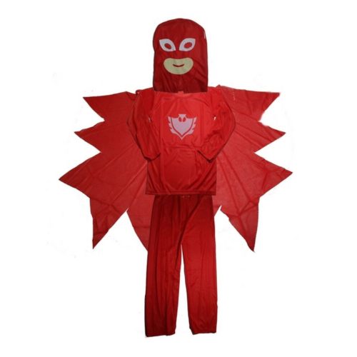 3-4 évesre piros jelmez, bagoly (S) - Pizsihősök - PJ Masks - ÚJ