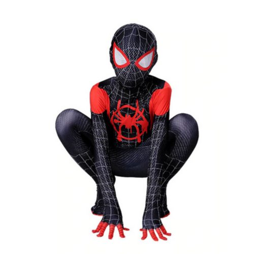 116-122-es (M) fekete Pókember jelmez - Spiderman - ÚJ