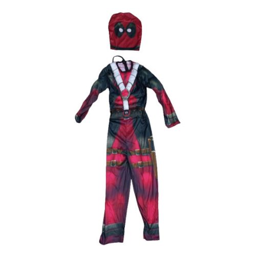 5-6 évesre izmosított Deadpool jelmez maszkkal - ÚJ
