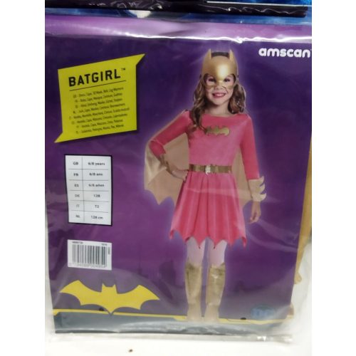 6-8 évesre rózsaszín Batgirl jelmez - Batman - ÚJ