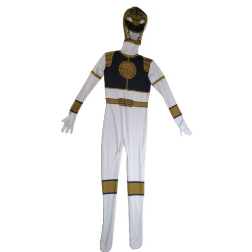 Fehér felnőtt vagy kamasz jelmez - Power Rangers - ÚJ