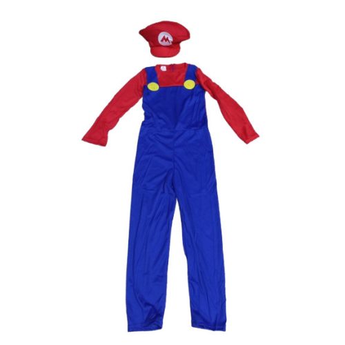 7-8 évesre (L) 2 részes Mario jelmez - Super Mario - Nintendo - ÚJ