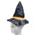 Fekete-narancssárga boszorkánykalap 44 cm-es fejre - Halloween - ÚJ