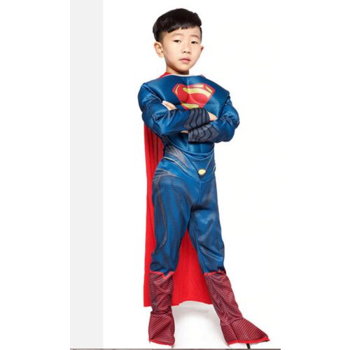 9-10 évesre izmosított új Superman jelmez palásttal - Superman - ÚJ