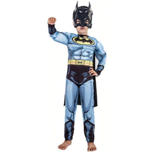 9-10 évesre izmosított prémium jelmez maszkkal - Batman - ÚJ