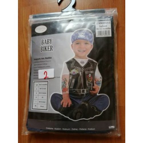 1-2 évesre motoros, rocker jelmezfelső - Halloween - ÚJ