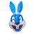 Kék műanyag nyúl, nyuszi álarc - Tapsi Hapsi - Bugs Bunny - ÚJ