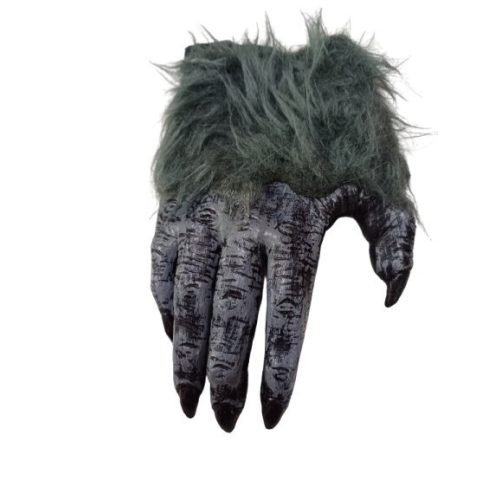 1 db (nem egy pár) Fekete farkaskéz, vérfarkas, farkasember kéz jelmez kiegészítő - Halloween - ÚJ 