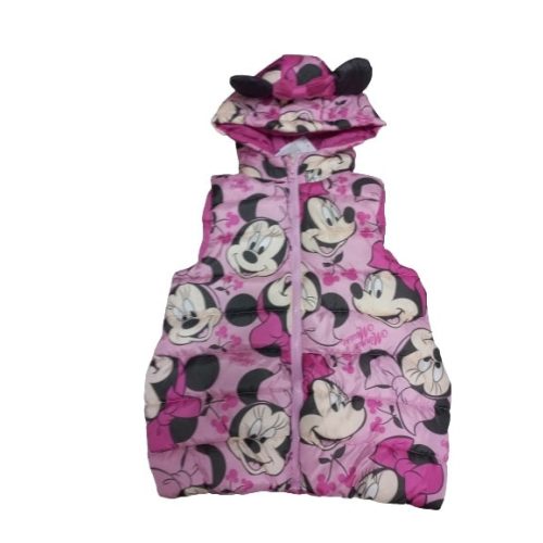 134-es rózsaszín pufimellény - Minnie Egér - ÚJ