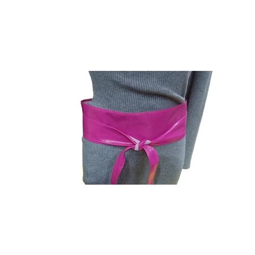 Pink puha műbőr, lakkbőr öv, 9 cm széles - ÚJ