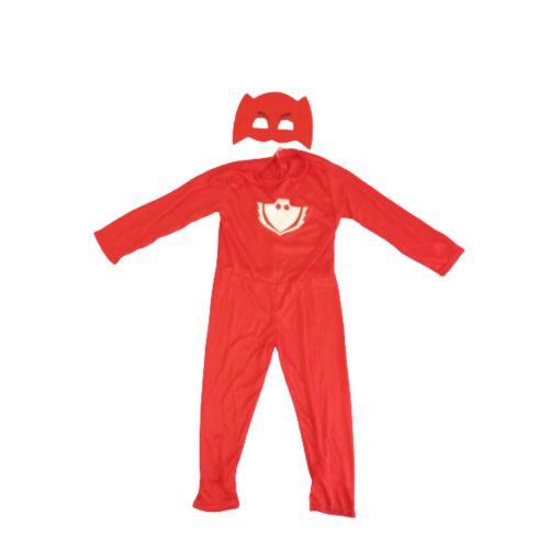 7-9 évesre piros bagoly jelmez szárnnyal - Pizsihősök - PJ Masks - ÚJ