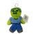 13 cm-es kék-zöld zombi püss figura, kulcstartó - Minecraft - ÚJ