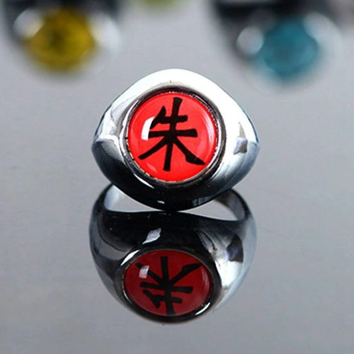 Naruto Akatsuki gyűrű, piros - ÚJ