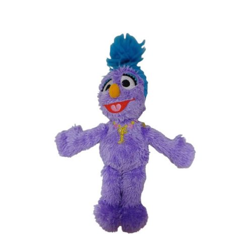 27 cm-es lila szőrmés plüss figura - Sesame Street - Szezám utca