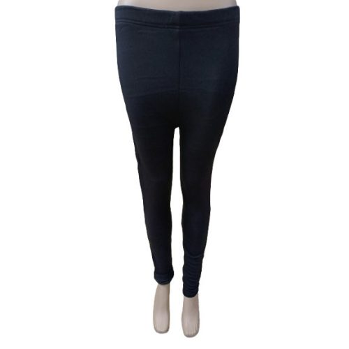 Női 2-3XL-es fekete szőrmével bélelt leggings - ÚJ
