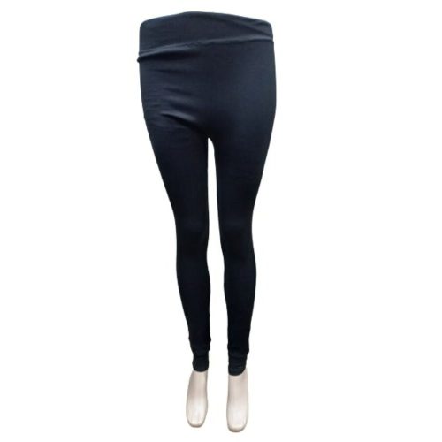 Női M-L-es fekete szőrmével bélelt leggings - ÚJ