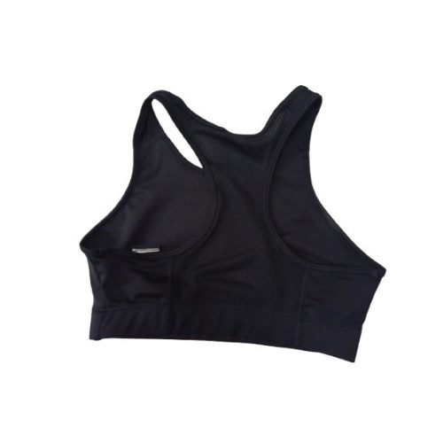 152-158-as fekete sportmelltartó - Decathlon