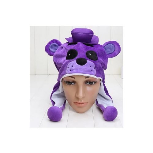 Lila plüss sapka, jelmezkiegészítőnek is jó - FNAF - Five Nights At Freddy's - ÚJ