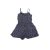 134-es fekete alapon fehérapróvirágos playsuit - H&M