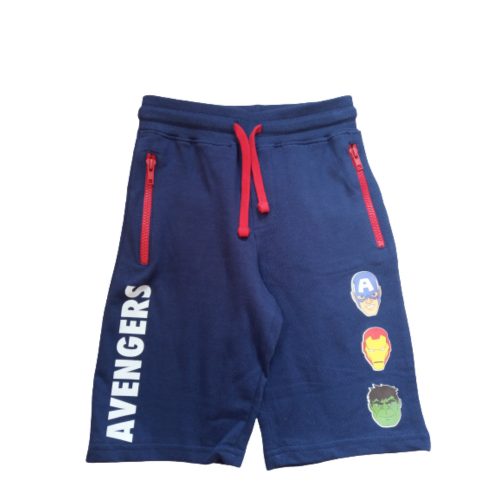98-as kék pamut short, rövidnadrág - Marvel hősök - Avengers - ÚJ