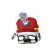 52 cm-es fejre piros-fehér kötött sapka - Paw Patrol - Mancs őrjárat - Marshall - ÚJ