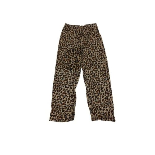 110-es leopárdmintás szőrmével bélelt leggings jellegű nadrág - ÚJ