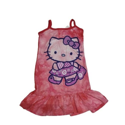 92-98-as piros nyári pántos ruha - Hello Kitty - ÚJ 