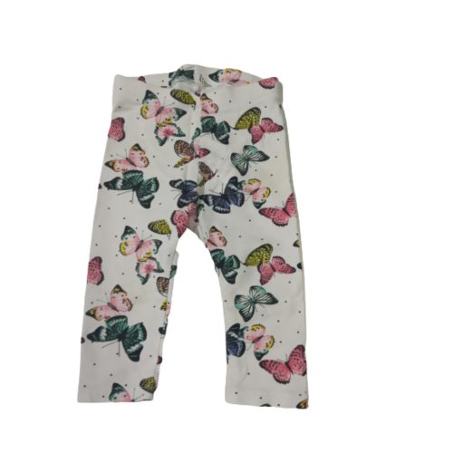 74-80-as halványrózsaszín lepkés leggings